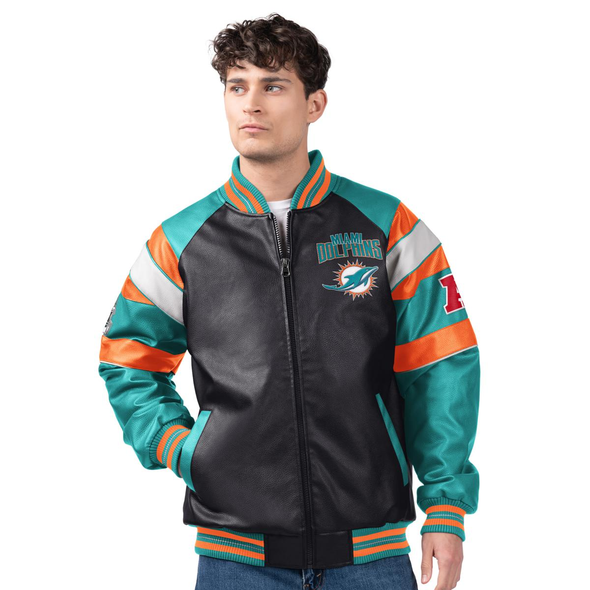Officially Licensed NFL by Carl Banks Faux Leather Jacket